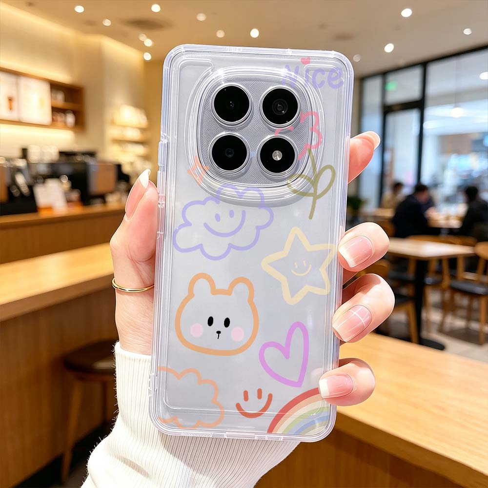 Xiaomi Poco X6 - Coque de téléphone Art Cloud Smile