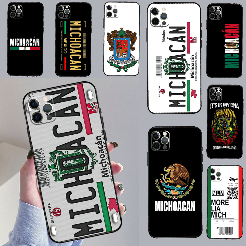 Realme C67 - Coque brodée avec plaque d'immatriculation Michoacan