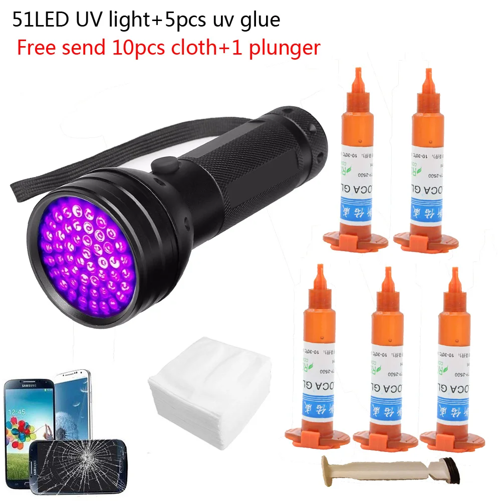 51 LED UV, 5 pièces/lot, 5g, a - Liquid Uv Glue Kit avis et prix